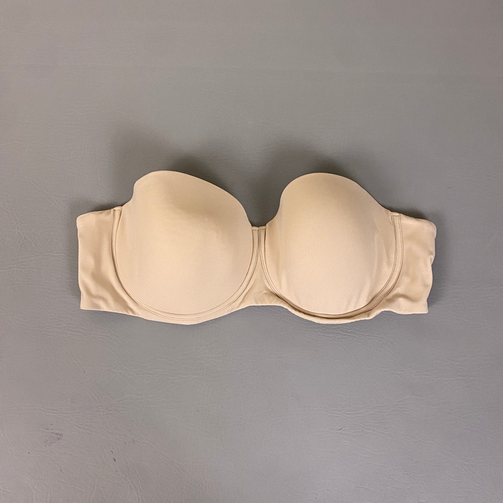 SKIMS Fits Everybody Strapless Underwire Bra Sand Nude Size 42B PO23297
